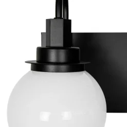 3-Light Shine Opal Glass Globe Bathroom Vanity Wall Sconce