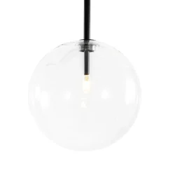 12-Light Sputnik Glass Globe Bubble Linear Island Chandelier