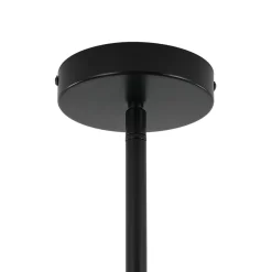 8-Light Vintage Sputnik Black Open Square Lantern Pendant