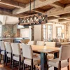 5-Light Wood Box Rectangle Chandelier Modern Farmhouse