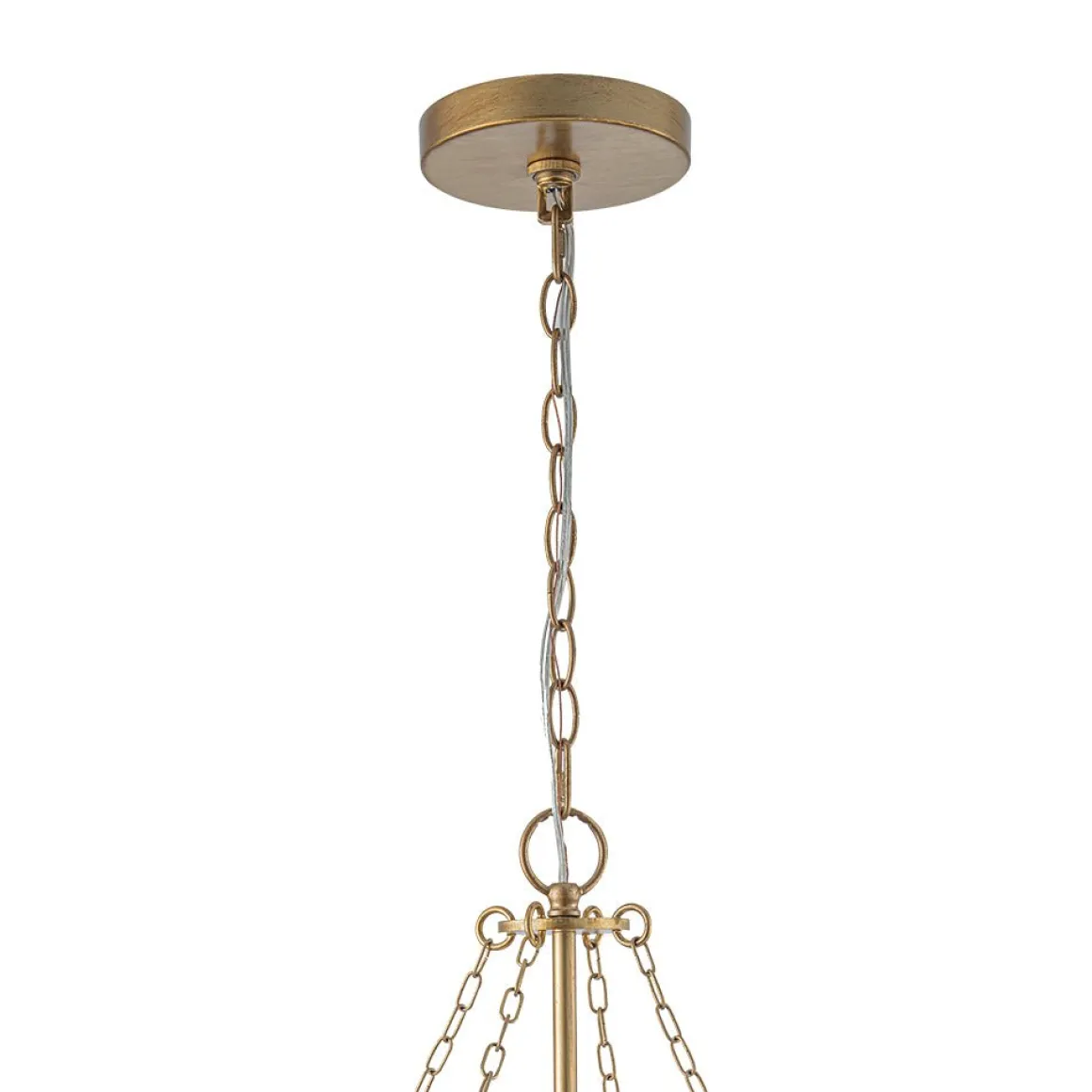 Luxe Gold Crystal Blossom Floral Basket Chandelier