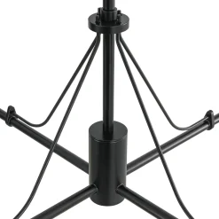 Luxury 4-Light Shine Opal Glass Globe Sputnik Chandelier