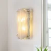 Mid-Century Brass White Glazed Glass Linear Wall Sconce
