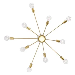 Mid-Century Flush Mount Sputnik Ceiling Light