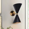 Mid-Century Modern Black Wall Sconce