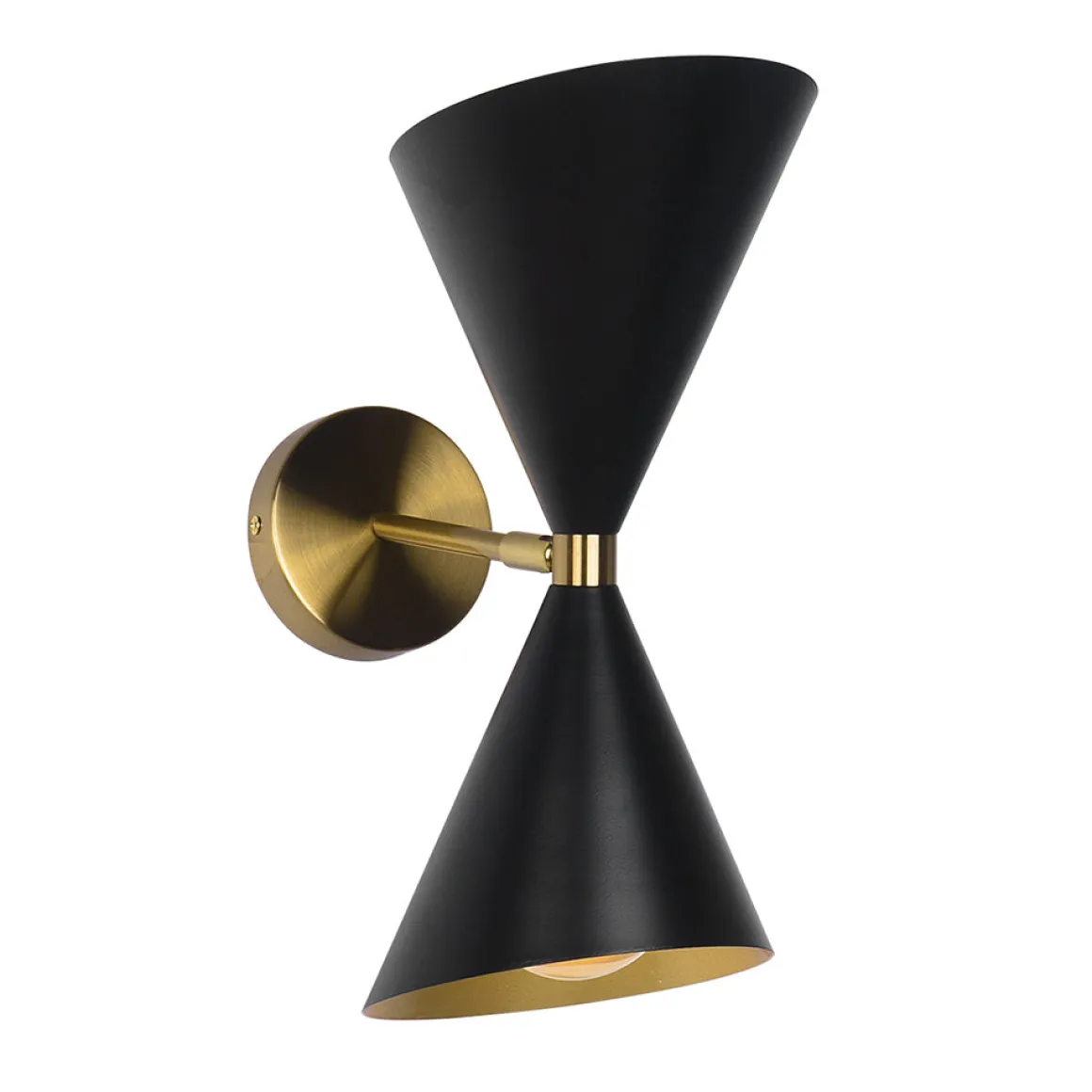 Mid-Century Modern Black Wall Sconce