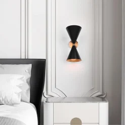 Mid-Century Modern Black Wall Sconce