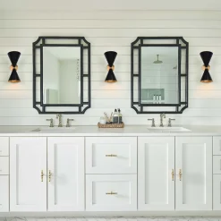 Mid-Century Modern Black Wall Sconce