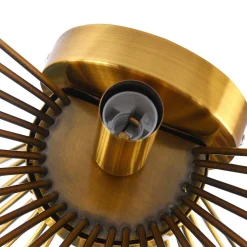 Mid-century Modern Starburst Brass Wall Sconce