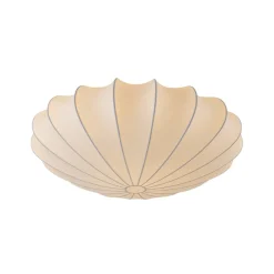 Mid-Century Modern White Flush Mount Light