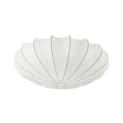 Mid-Century Modern White Flush Mount Light