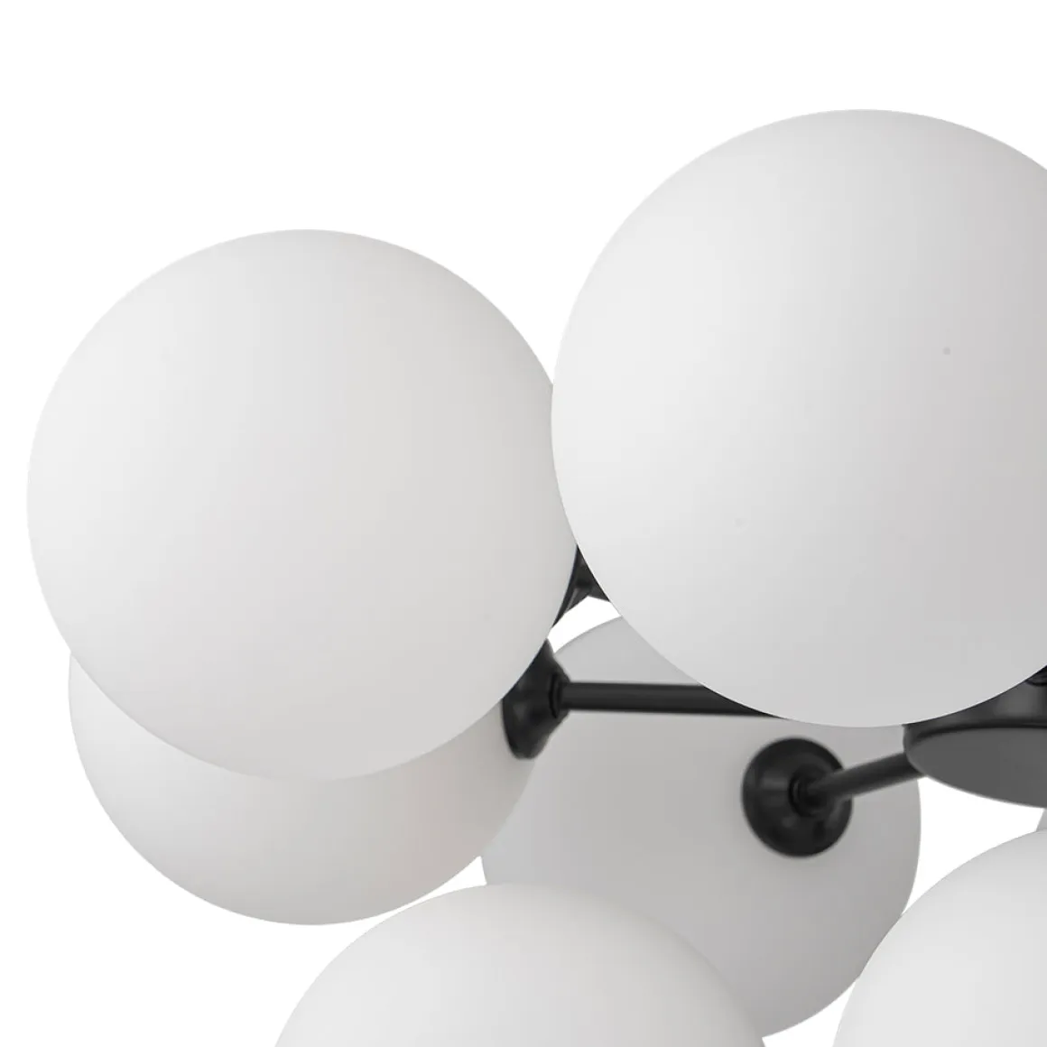 Milky Glass Cluster Bubble Chandelier