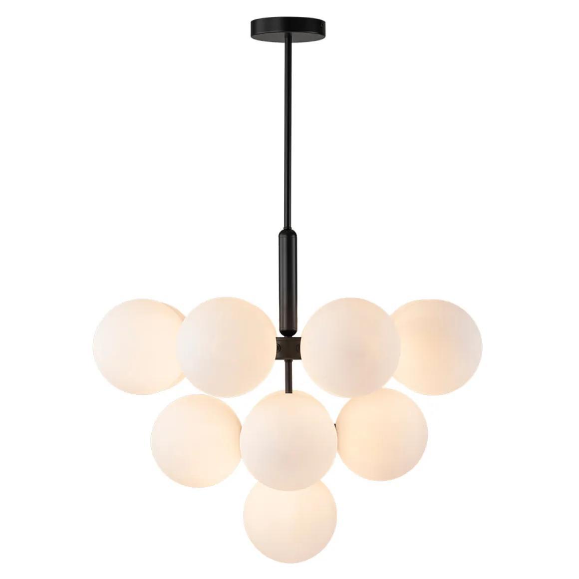 Milky Glass Cluster Bubble Chandelier