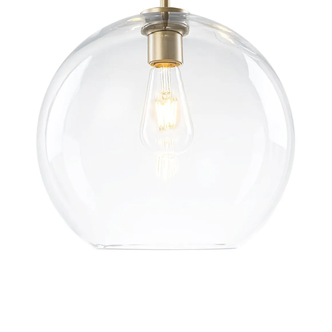 Minimalist Cluster Clear Glass Globe 3-Light Pendant