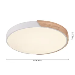 Minimalist LED Flush Mount Drum Light