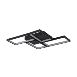 Minimalist 4-light Rectangular Dimmable LED Semi Flush Mount