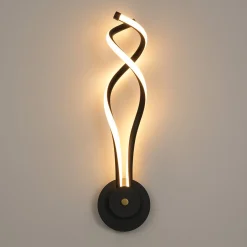 Minimalist 2-Light Twist Ribbon Dimmable LED Wall Sconce