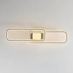 Minimalist Linear Rectangular Ring Dimmable LED Ceiling Light