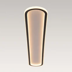 Minimalist Streamlined Oval Warm LED Ceiling Light