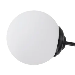 Modern Black Opal Glass Globe Sputnik Chandelier