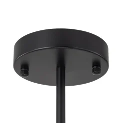Modern Black Opal Glass Globe Sputnik Chandelier