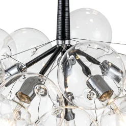 Modern Cluster Glass Globe Bubble Chandelier