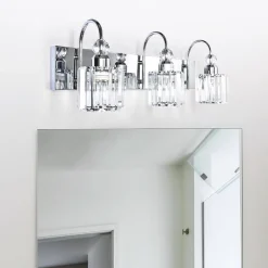 Modern Crystal Vanity Wall Sconce
