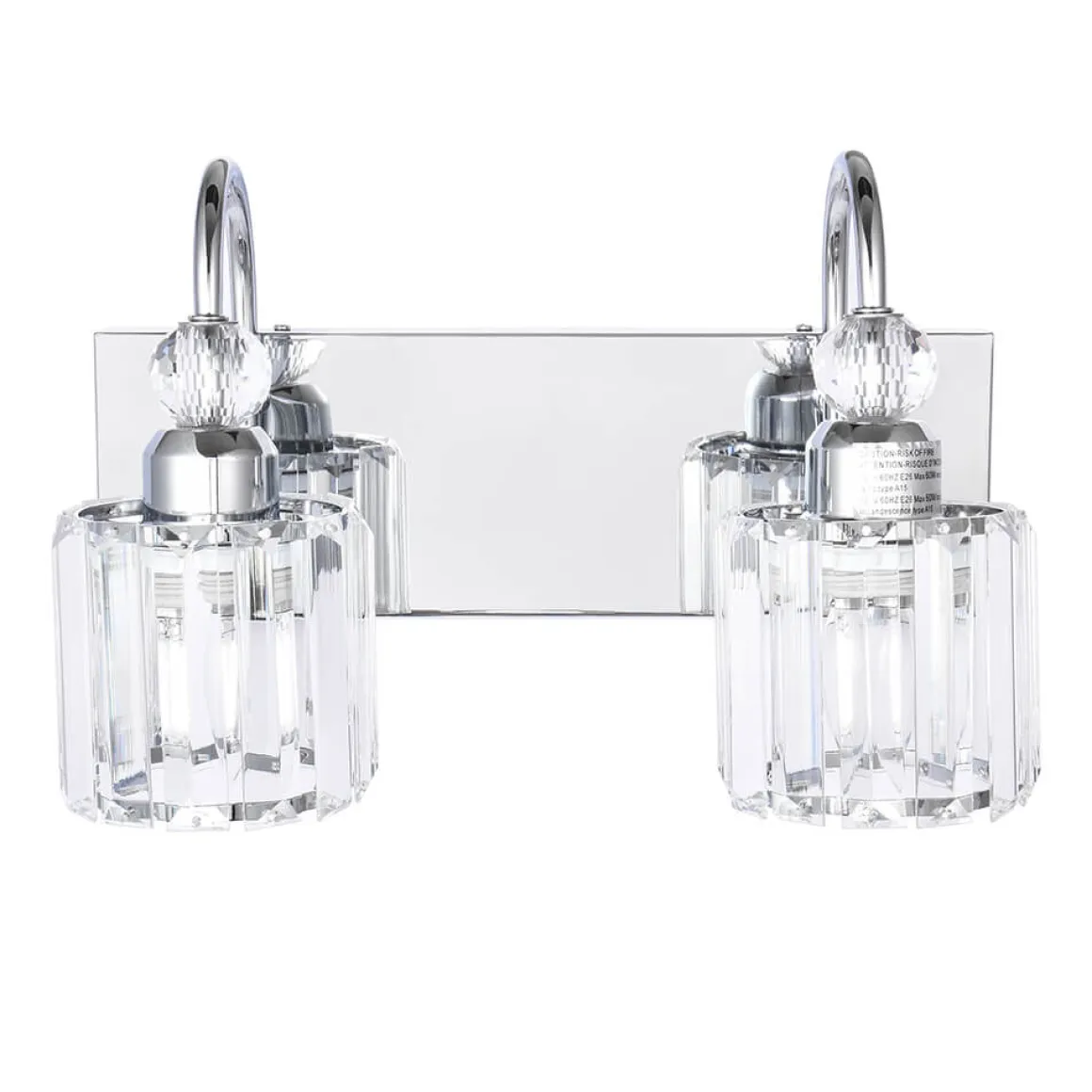 Modern Crystal Vanity Wall Sconce