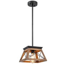 Modern Farmhouse Geometric Lantern Pendant Light