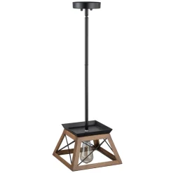Modern Farmhouse Geometric Lantern Pendant Light