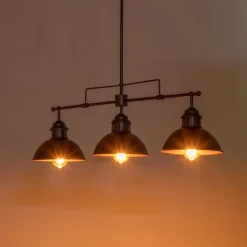 Modern Farmhouse 3-light Island Pot Lid Dome Pendant