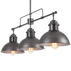 Modern Farmhouse 3-light Island Pot Lid Dome Pendant