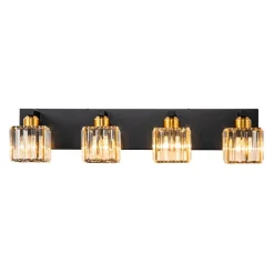 Modern Glam Crystal Bathroom Vanity Wall Lamp