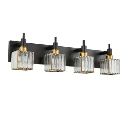 Modern Glam Crystal Bathroom Vanity Light