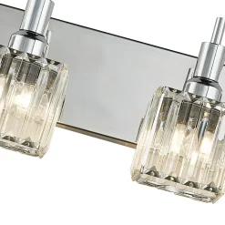 Modern Glam Crystal Bathroom Vanity Light