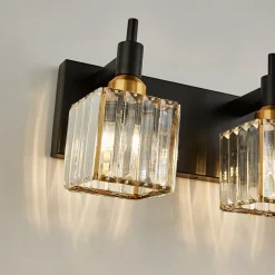 Modern Glam Crystal Bathroom Vanity Light