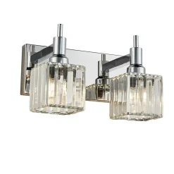 Modern Glam Crystal Bathroom Vanity Light