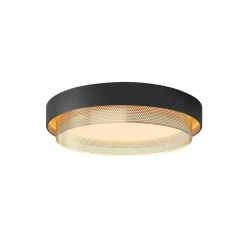 Modern LED Iron Mesh Circular Flush Mount Light