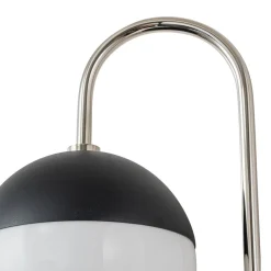 Modern 2-Light Double Goose Arm Globe Wall Sconce