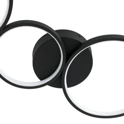 Modern 4-Light Halo Dimmable LED Semi Flush Mount