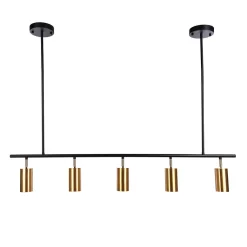 Modern 5-light Island Linear Track Light