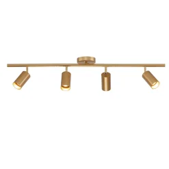 Modern 4-Light Linear Semi Flush Track Light