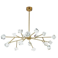 Modern Mid-century Glam Branch Crystal Sputnik Chandelier