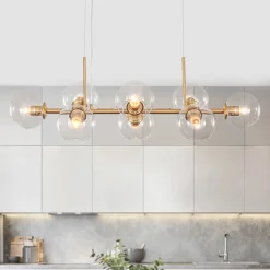 Modern Mid-Century Globe Kitchen Island Pendant Light