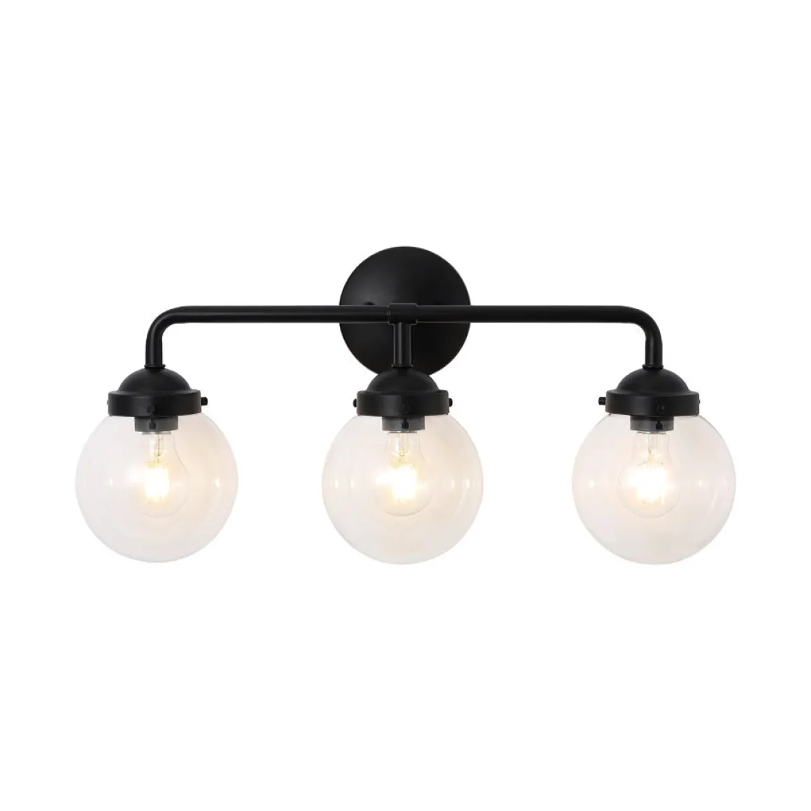 Modern Shine Opal Glass Globe Bathroom Vanity Wall Light