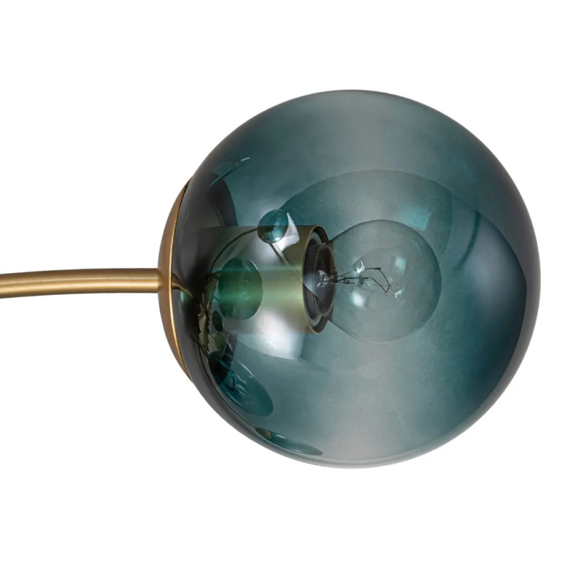 (OpenBox) Bloom 12-Light Blue Glass Bubble Semi Flush Chandelier