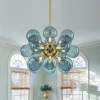 (OpenBox) Cluster Blue Glass Bubble Chandelier