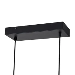 (OpenBox) Dimmable LED Linear Oak Wood Kitchen Island Pendant