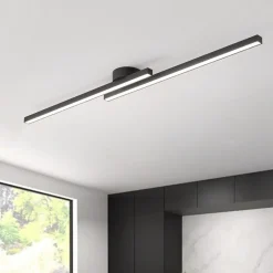 (OpenBox) Dimmable 2-Light Long Strip Linear LED Flush Mount