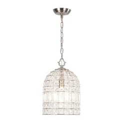 (OpenBox) French Antique Brass Crystal Cage Chandelier